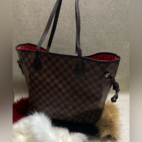 Source Unknown Handbags - Checkered Brown Tote Bag